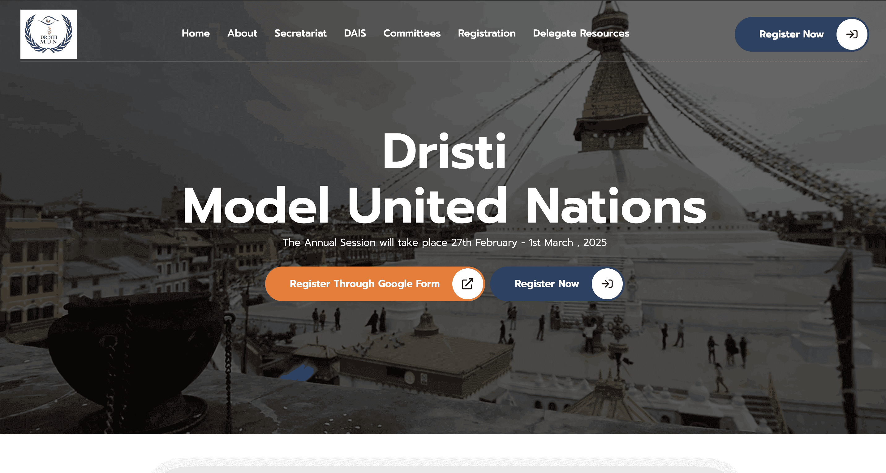 Dristi MUN — web development preview