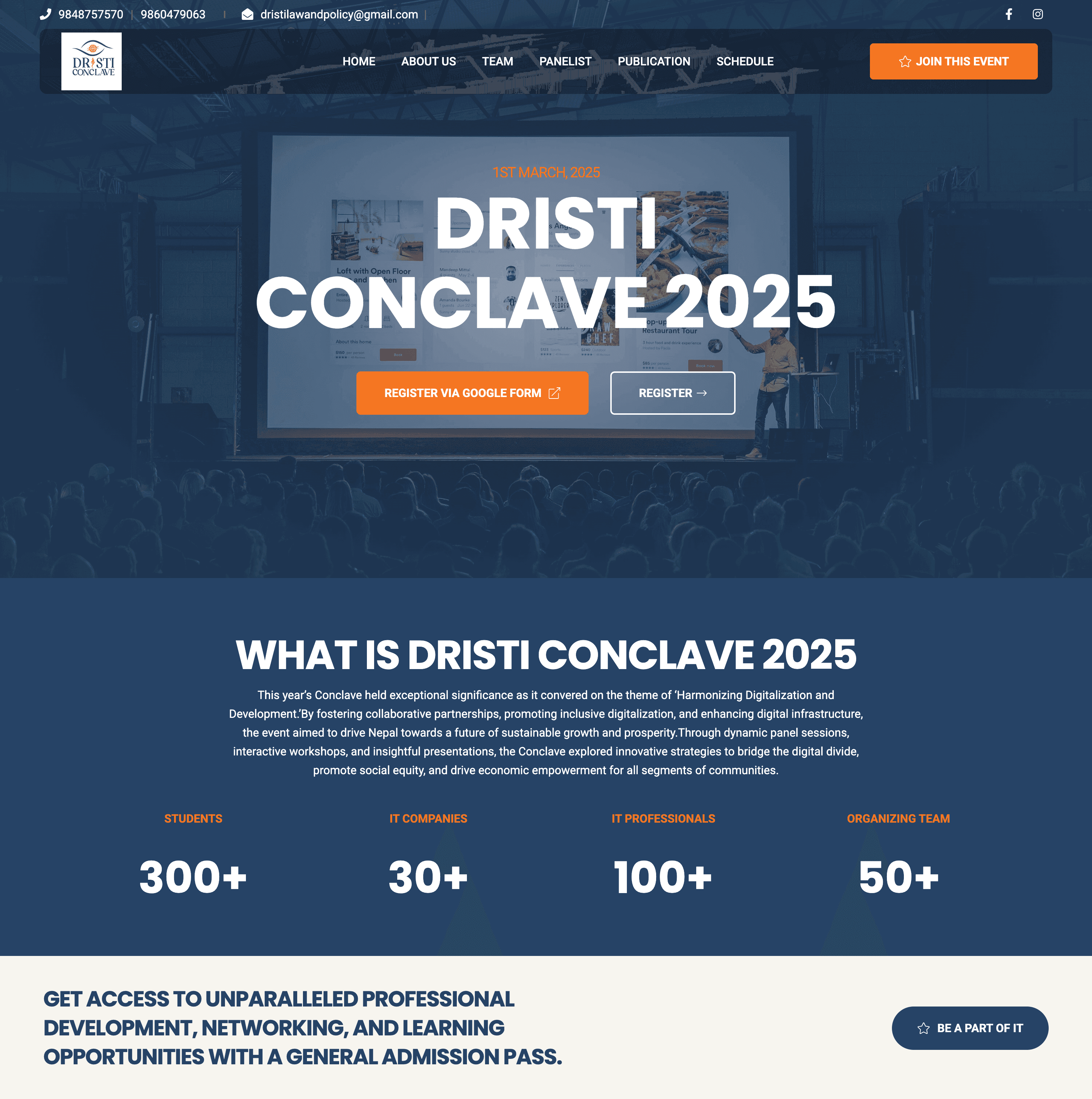 Dristi Conclave — web development preview